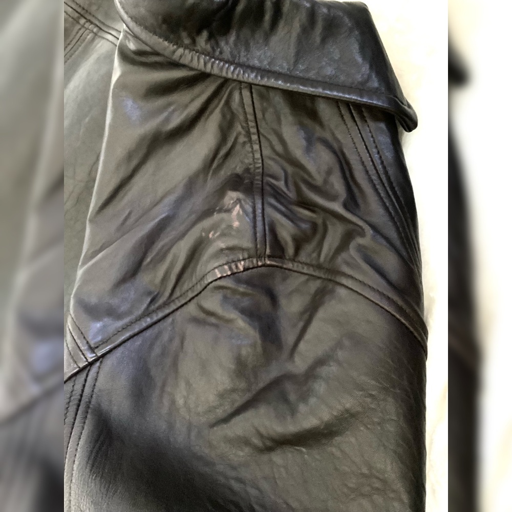 Calvin Klein Genuine Leather Men’sJacket XL • Brownish Black • Classic Zip Front - Picture 9 of 15
